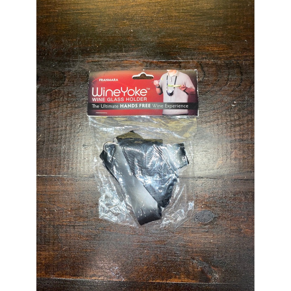 Franmara Wine Yoke Wine Glass Holder‎ Hands Free Ultimate Wine Experience